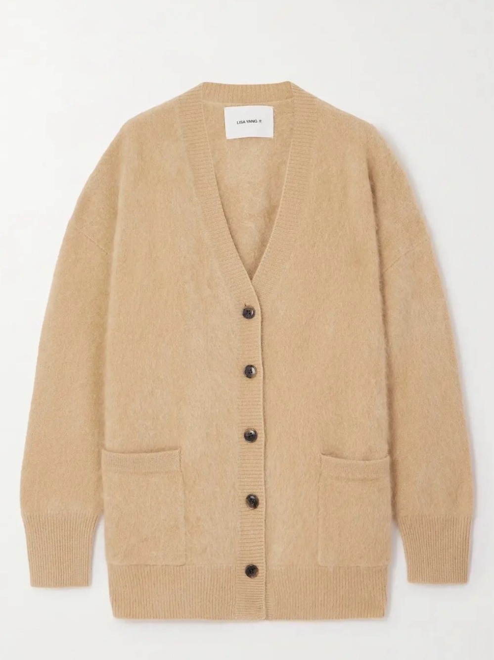 Lisa Yang - Malena Brushed Cashmere Cardigan
